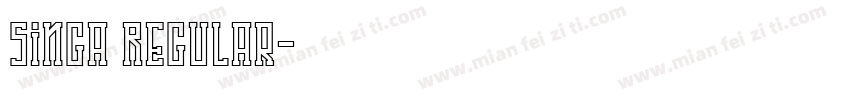 Singa Regular字体转换